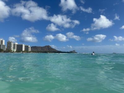 at Waikiki Beach