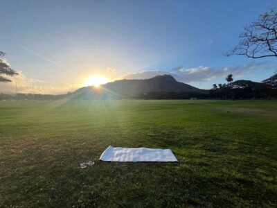 The sunrise from Diamond Head