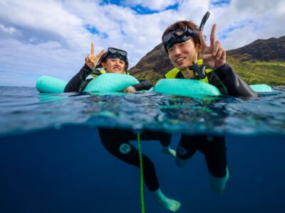 ハワイ西海岸でシュノーケリング