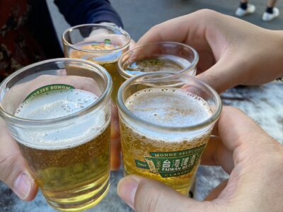 乾杯！4年ぶりの海外！