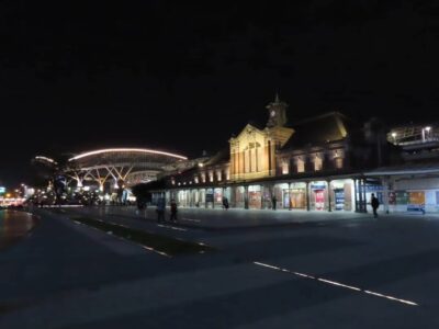 旧台中駅　夜間