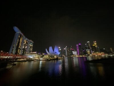 シンガポールの夜景を独り占め