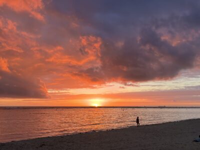 6年ぶりの夕焼けに感動🌆